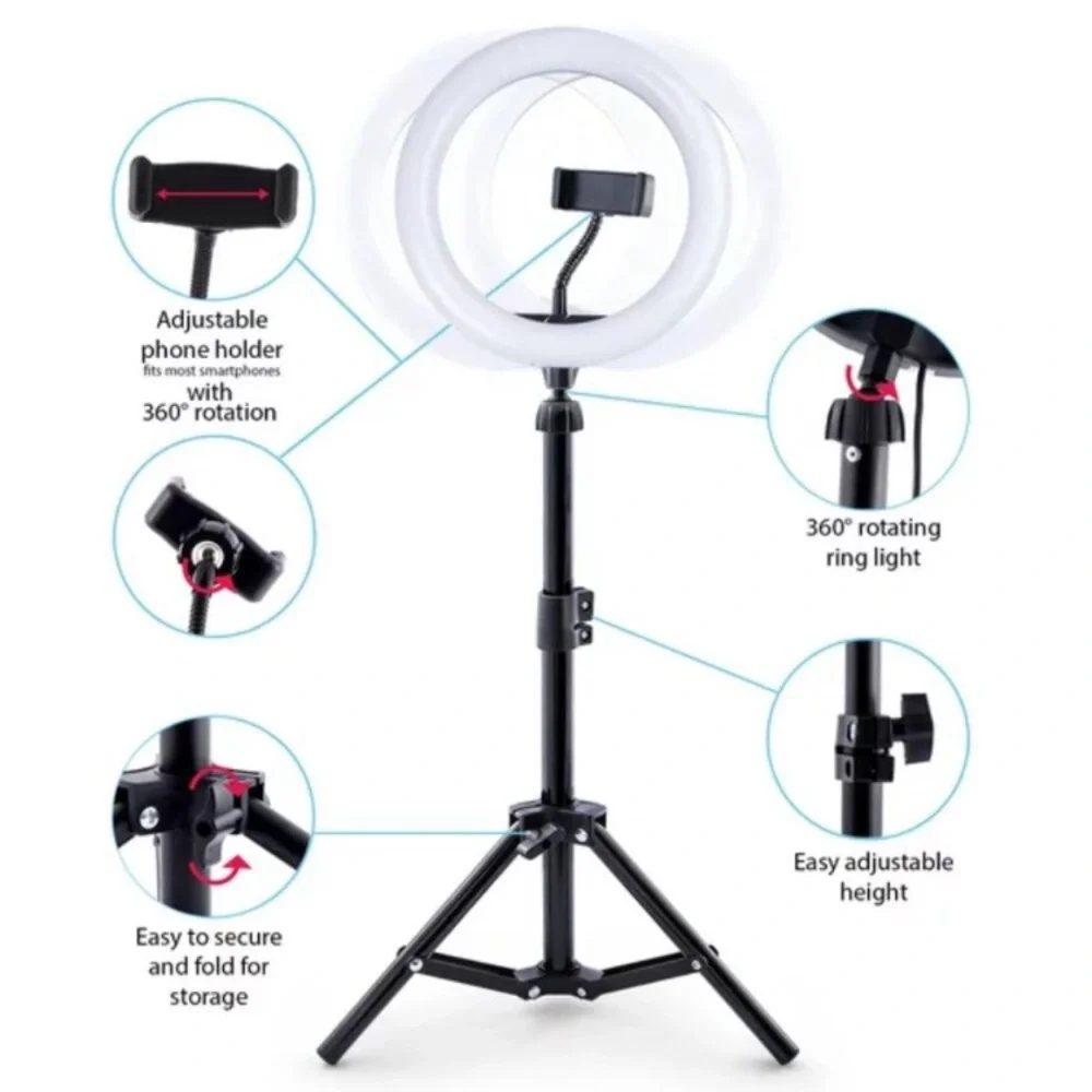 Studio Creator 2 Influencer Blogger Video Recording Maker Ring Light Tripod Kit